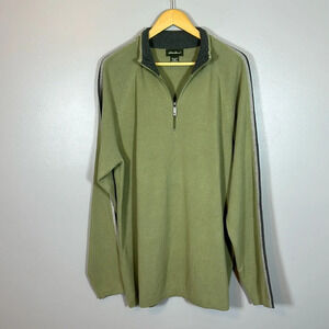 Eddie Bauer 1/4 Zip Long Sleeve Sweater Mens XLT